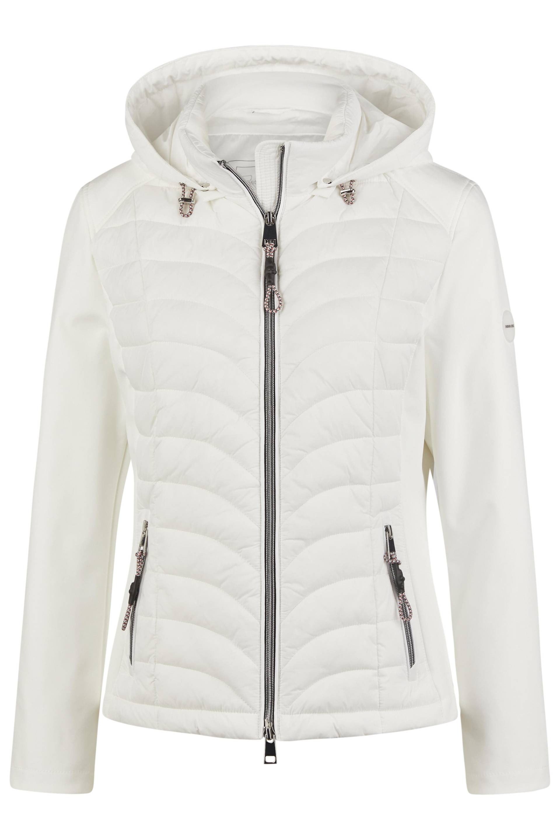 Barbara Lebek - Jacke Down Free mit Kapuze offwhite - Gr. - 38 von Barbara Lebek