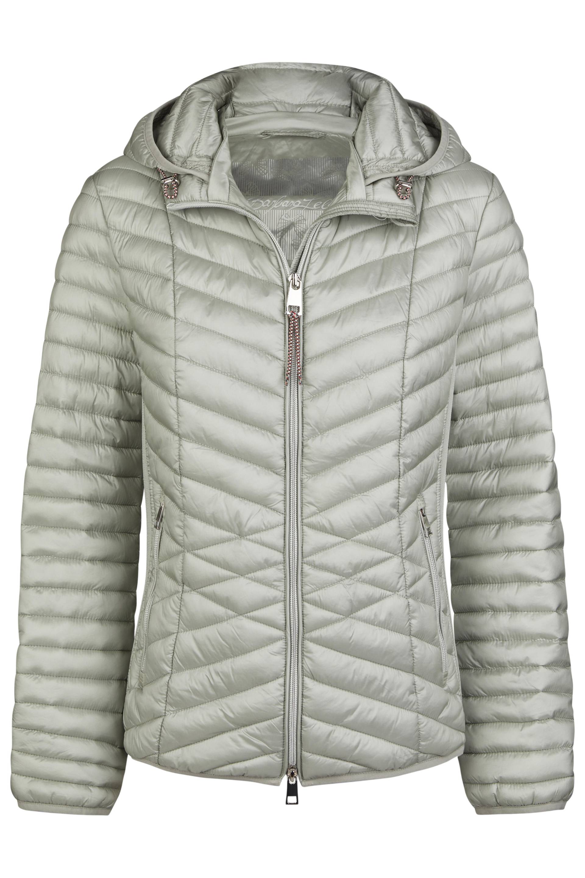 Barbara Lebek - Jacke Down Free mit Kapuze sage - Gr. - 38 von Barbara Lebek