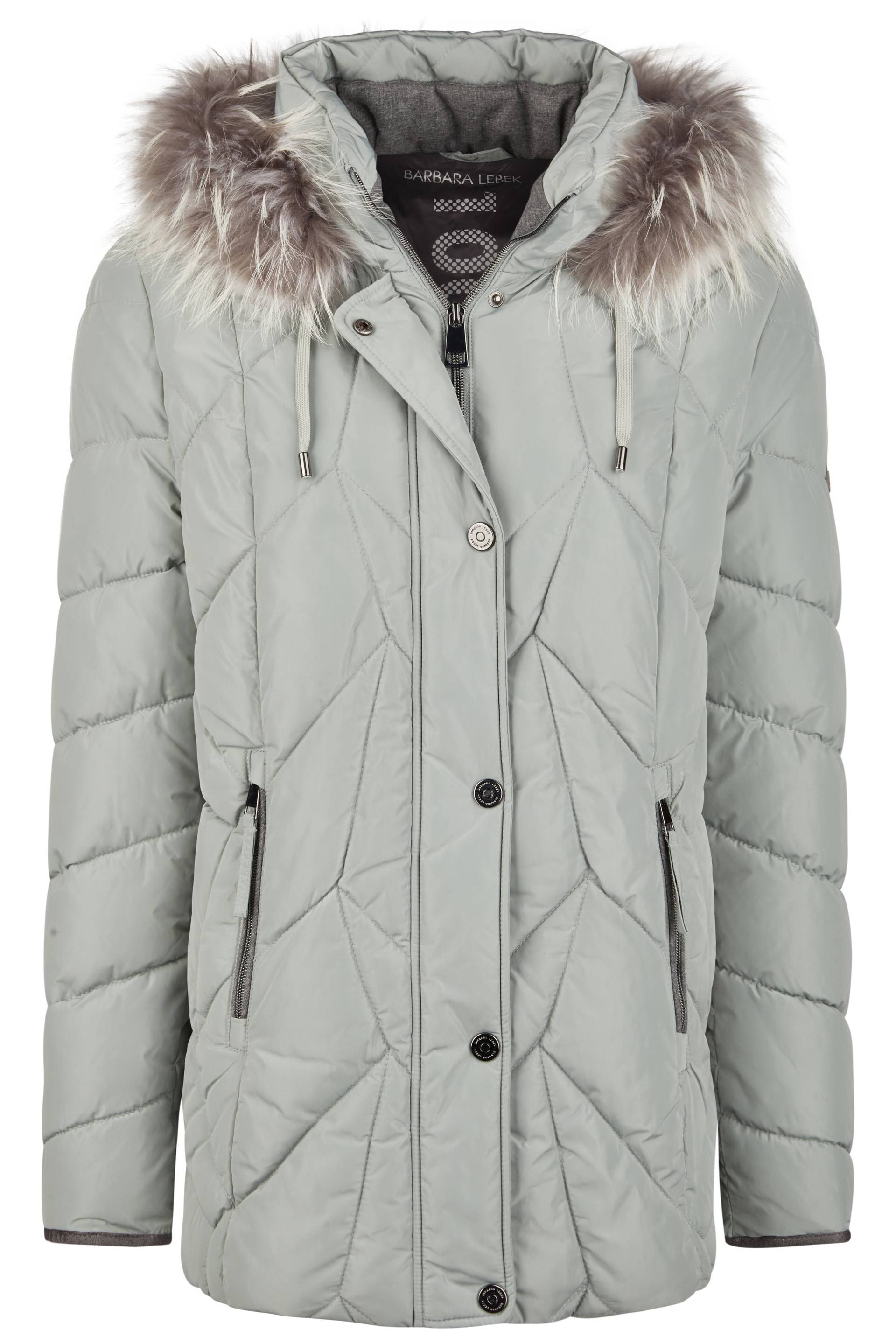 Barbara Lebek - Jacke Down Free mit Kapuze und Pelz sage - Gr. - 42 von Barbara Lebek