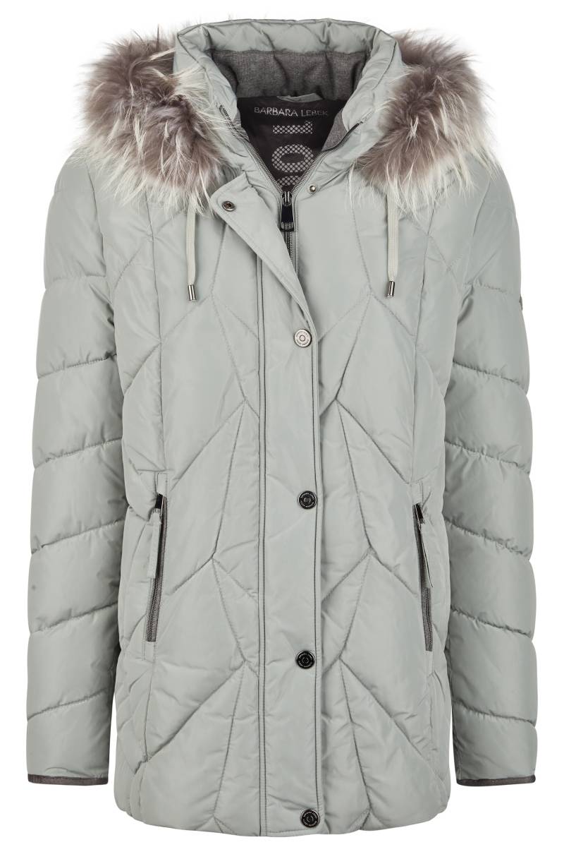 Barbara Lebek - Jacke Down Free mit Kapuze und Pelz sage - Gr. - 42 von Barbara Lebek