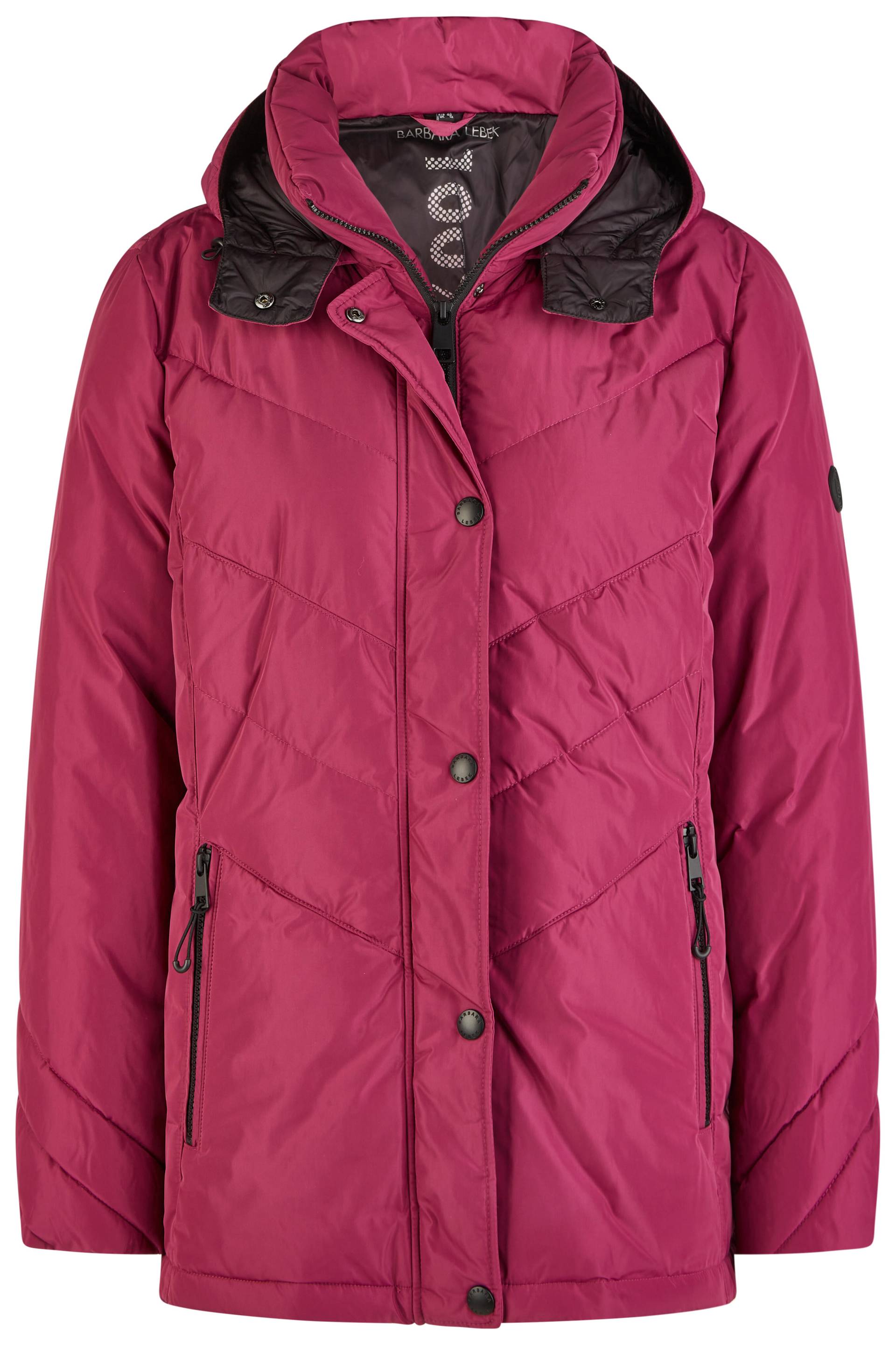 Barbara Lebek - Jacke Down Free mit Kapuze wild berry - Gr. - 50 von Barbara Lebek
