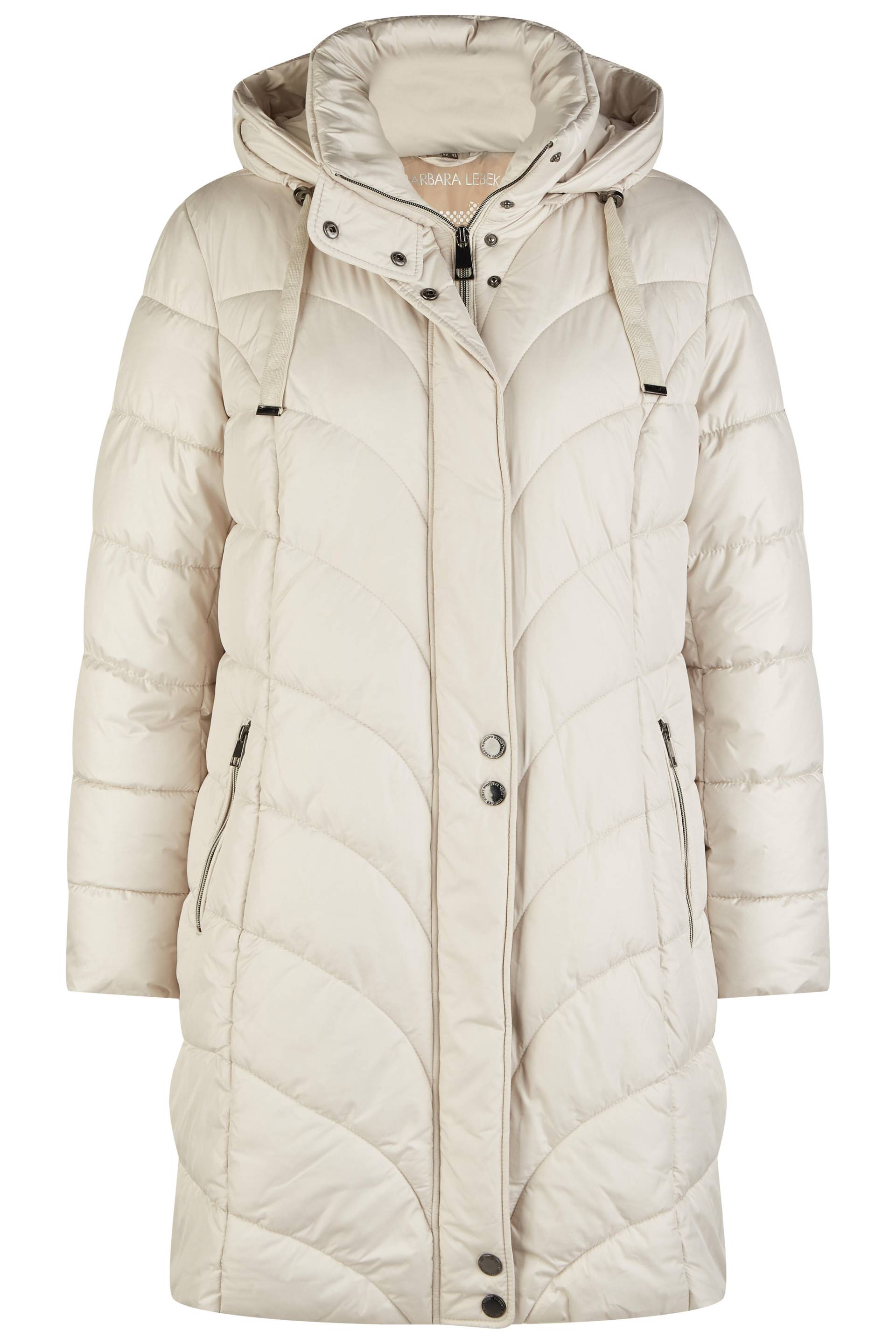 Barbara Lebek - Kurzmantel Down Free mit Kapuze - Gr. - 44 von Barbara Lebek