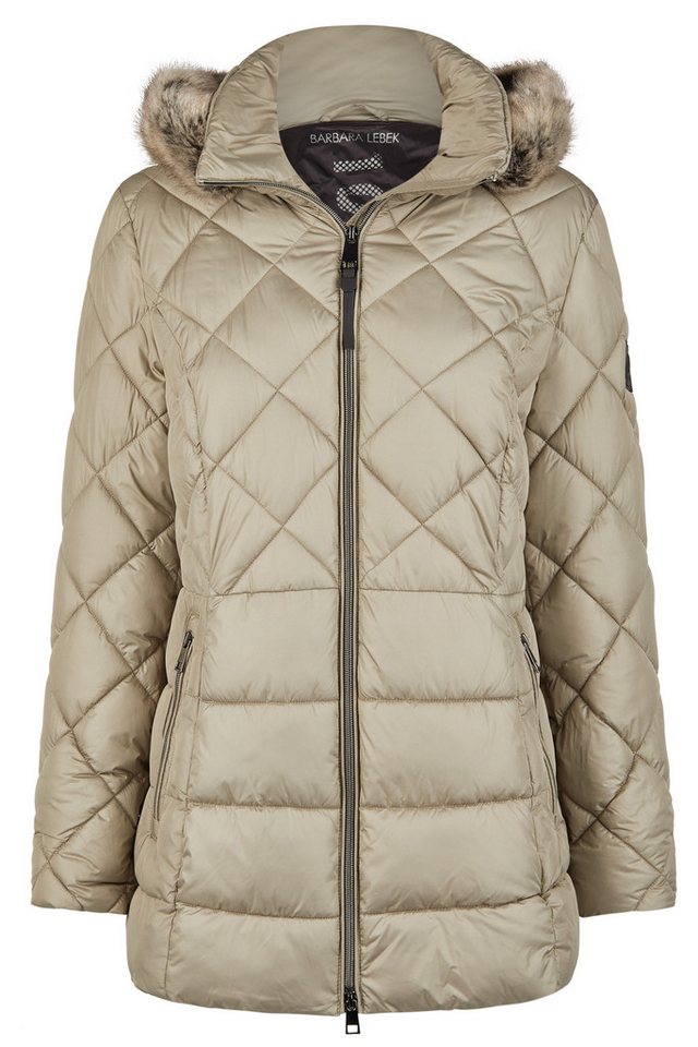 Barbara Lebek Outdoorjacke Jacke Down Free mit Kapuze und Webpelz von Barbara Lebek