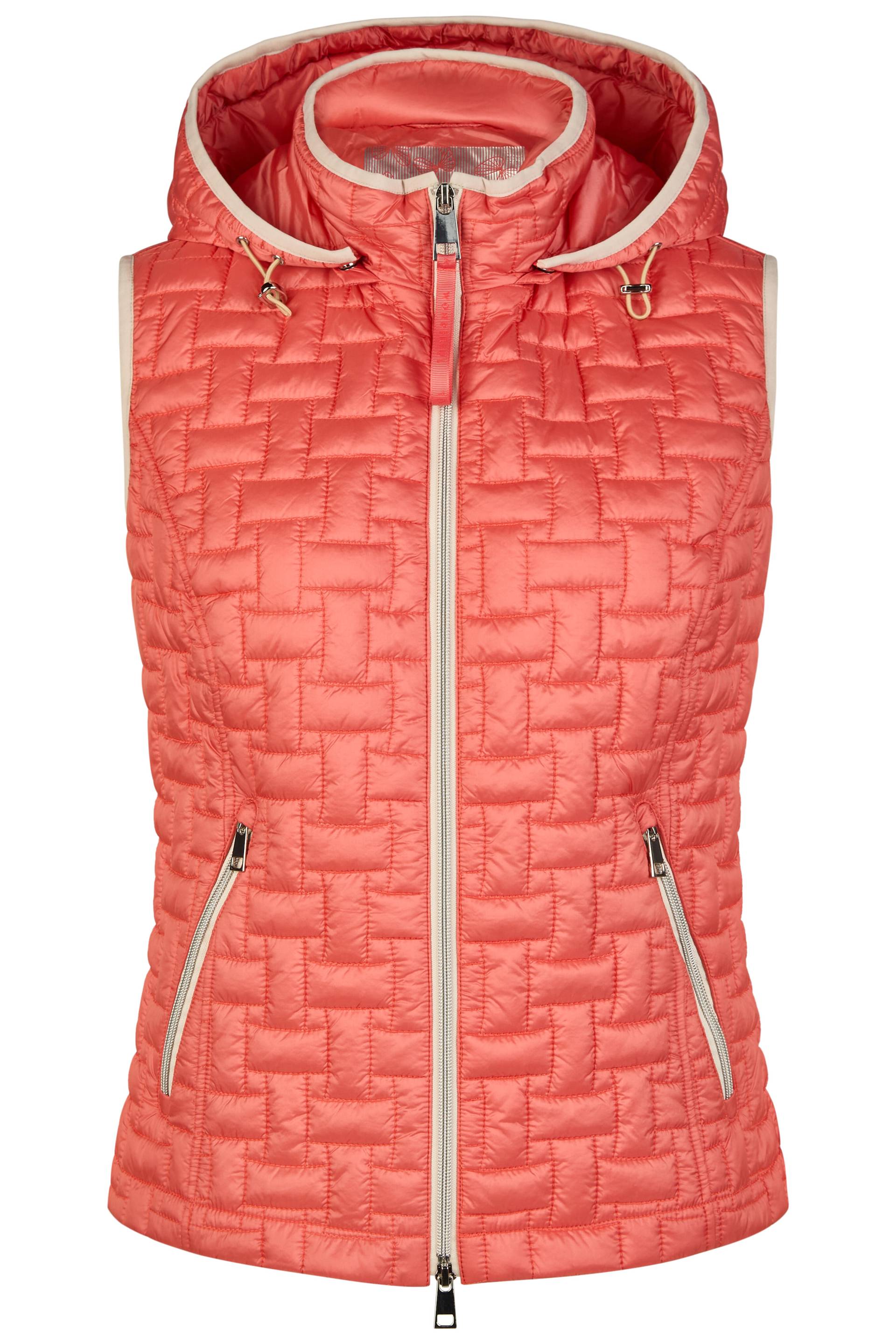 Barbara Lebek - Steppweste mit Kapuze flamingo - Gr. - 50 von Barbara Lebek