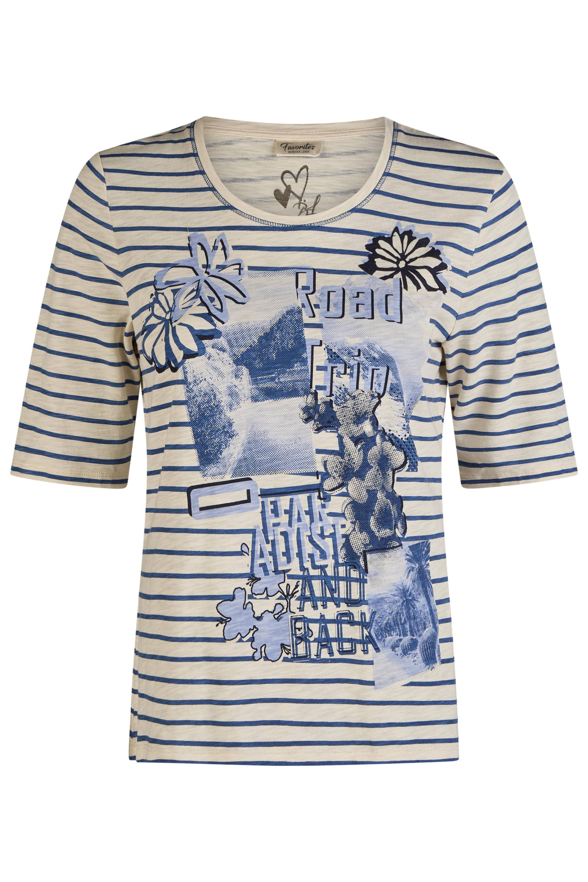 Barbara Lebek - T-Shirts panna cotta/navy (frontprint) - Gr. - 40 von Barbara Lebek