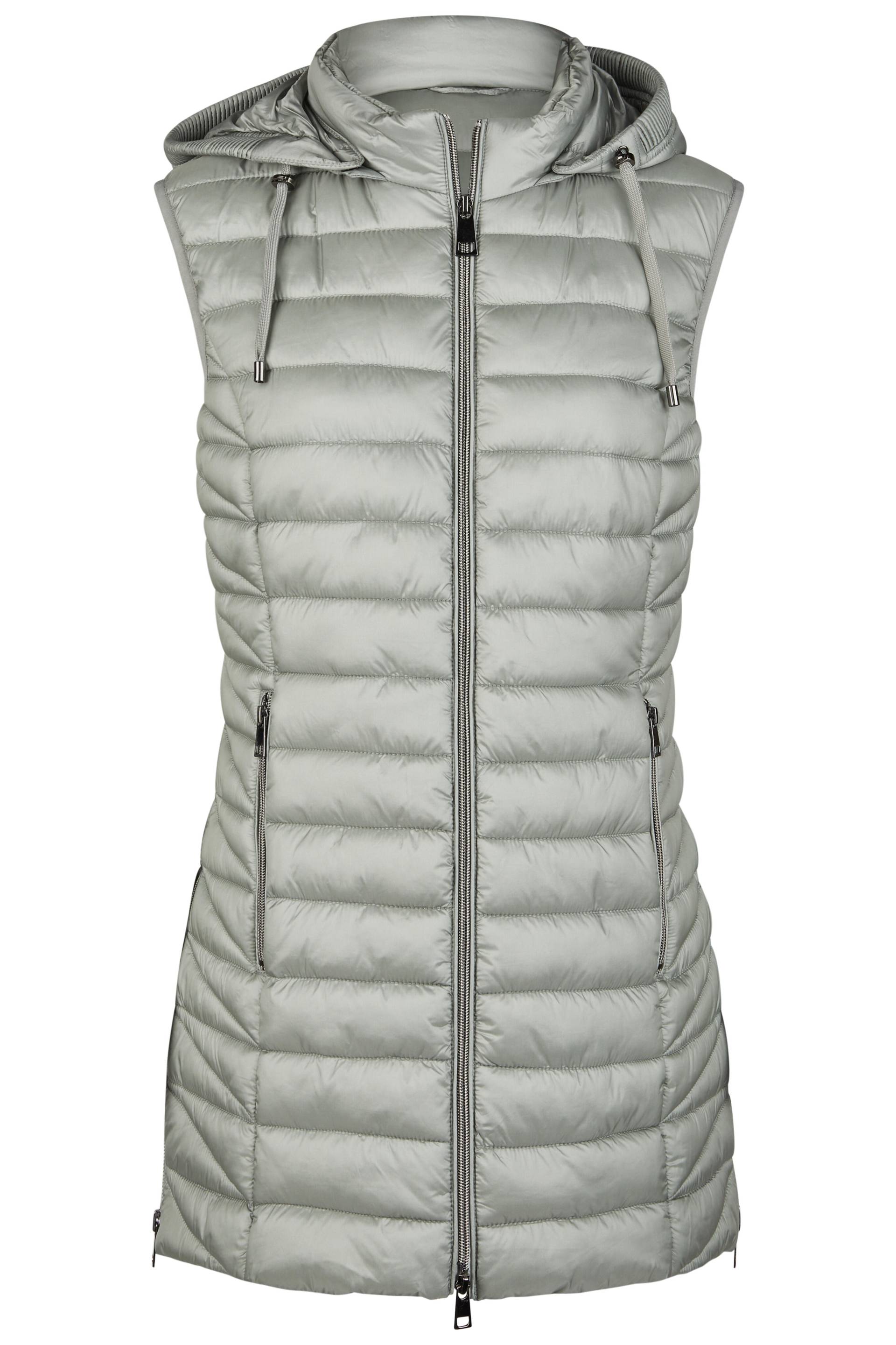 Barbara Lebek - Weste Down Free mit Kapuze sage - Gr. - 44 von Barbara Lebek