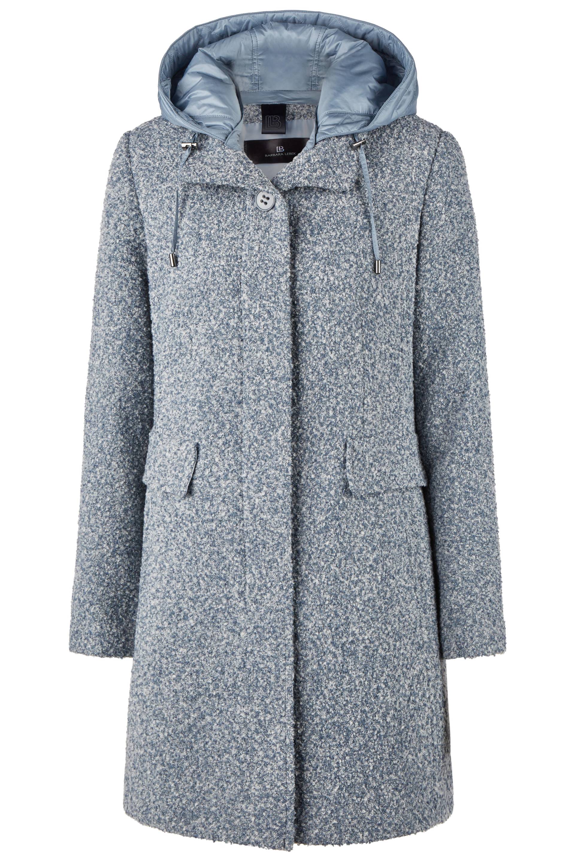 Barbara Lebek - Wolljacke mit Kapuze denim - Gr. - 42 von Barbara Lebek