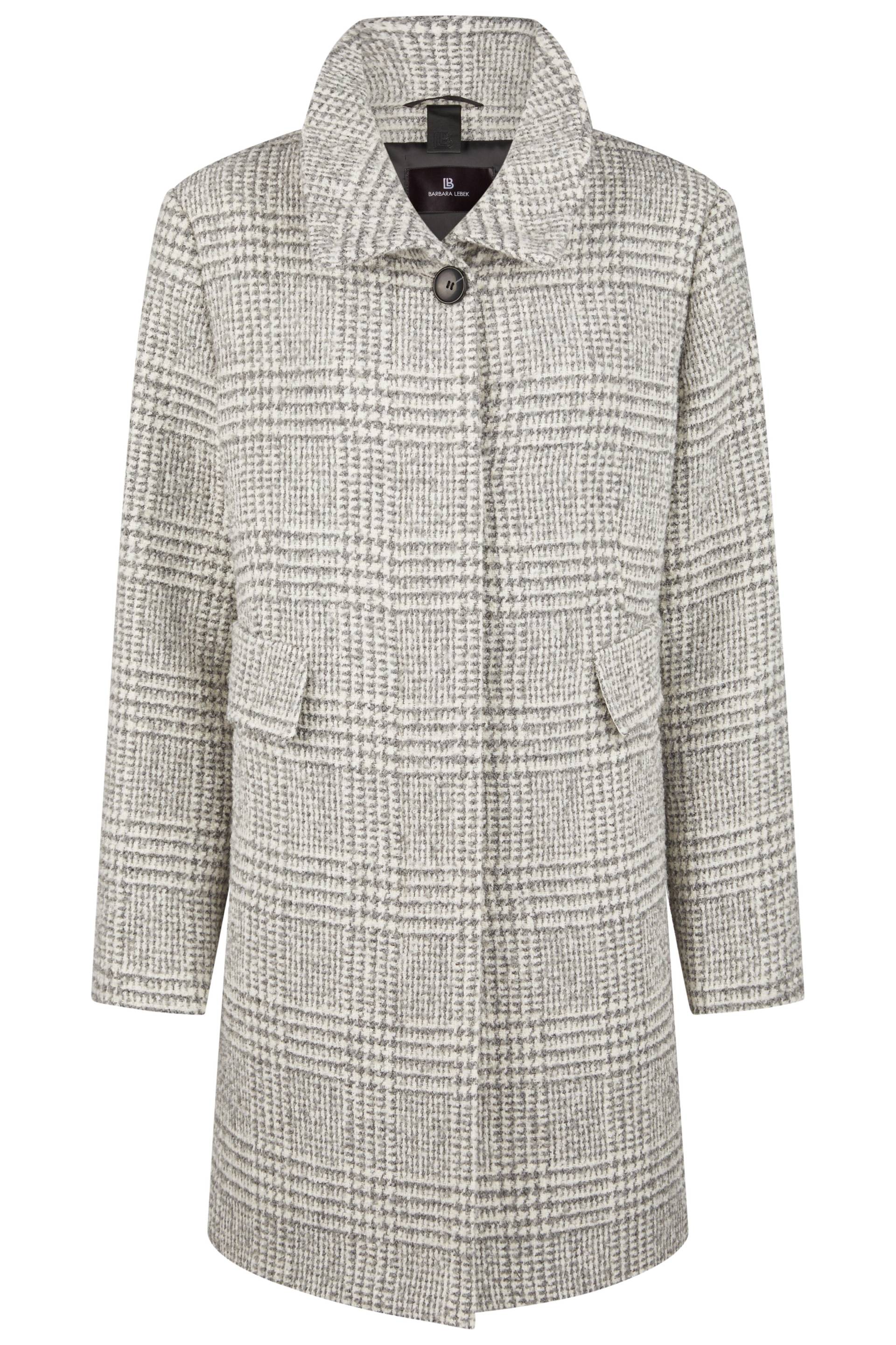 Barbara Lebek - Wollmantel grey/ecru - Gr. - 42 von Barbara Lebek