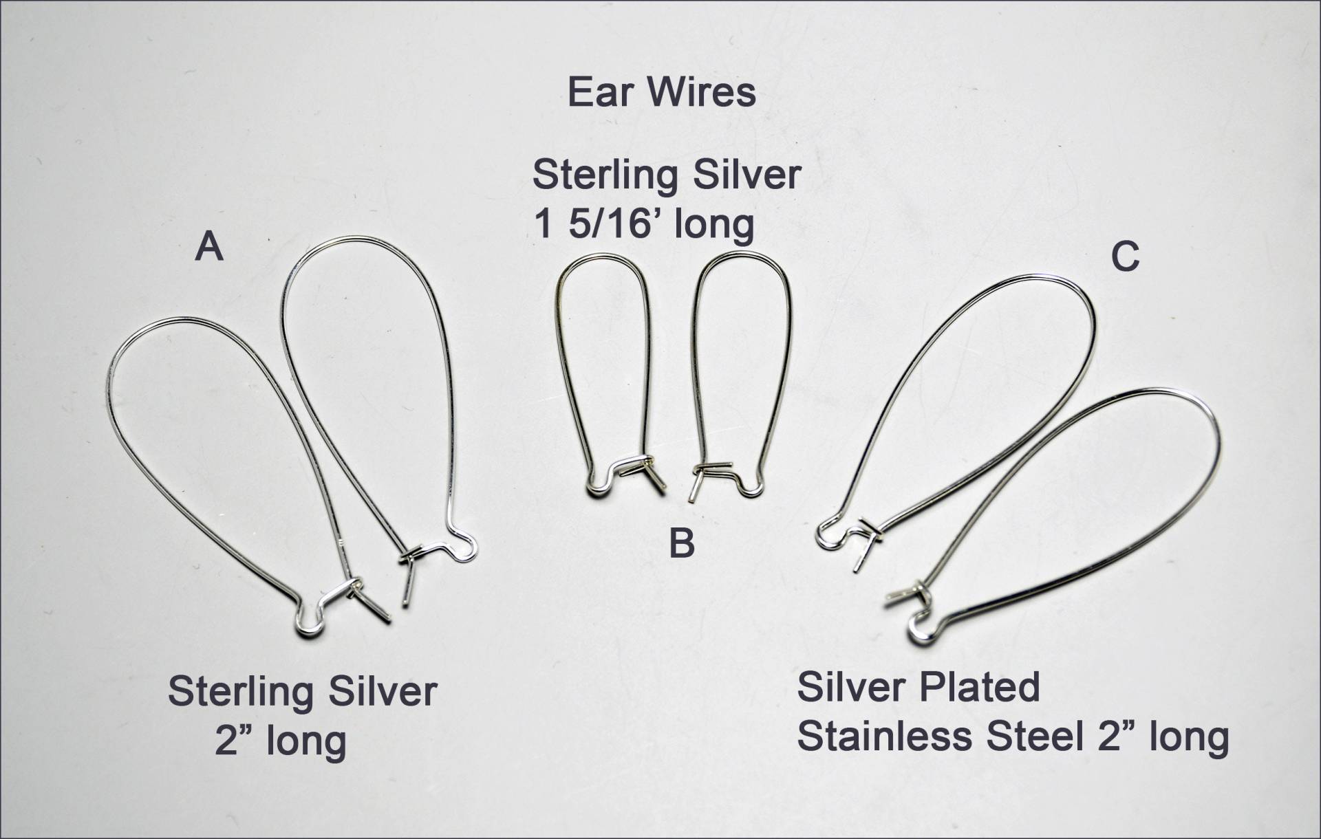 Ohrdrähte - Sterlingsilber Und Versilberter Edelstahl Ohrdrähte - Sterlingsilber Und Versilberter Edelstahl von BarbaraBriggsDesigns