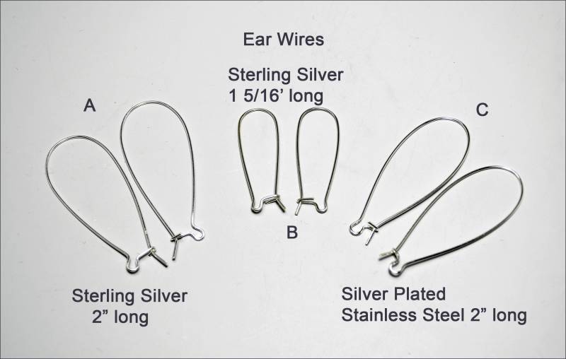 Ohrdrähte - Sterlingsilber Und Versilberter Edelstahl Ohrdrähte - Sterlingsilber Und Versilberter Edelstahl von BarbaraBriggsDesigns