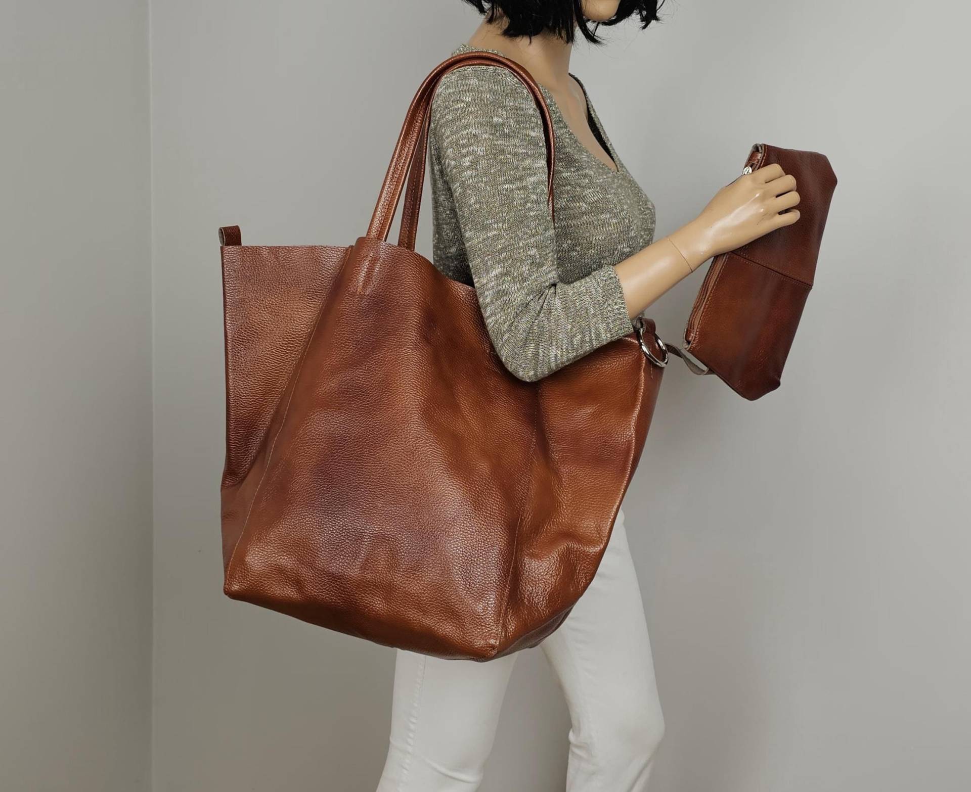 Leder Einkaufstasche, Braune Große Ledertasche, Übergroße Tasche, Alltags-Shopper, Alltagshandtasche Für Frauen Leder Einkaufstasche, Braune Große Ledertasche, Übergroße Tasche, Alltags-Shopper, Alltagshandtasche Für Frauen von BarbaraLeatherDesign