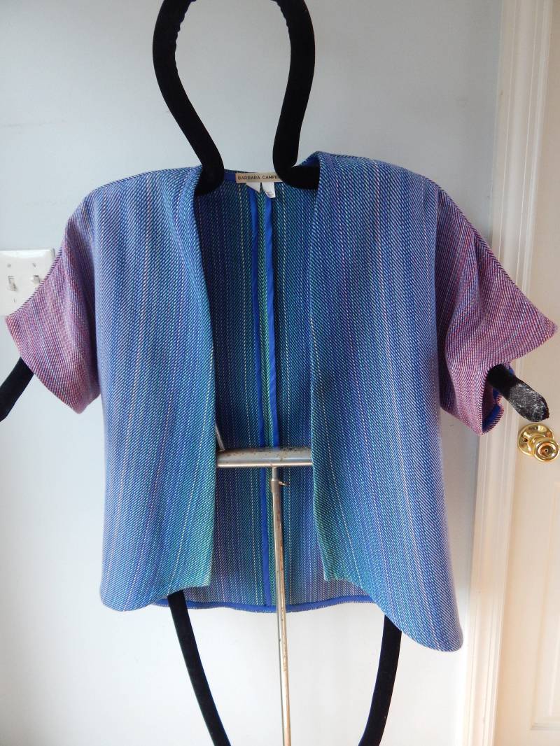 Kurzarm Handgewebte Jacke von BarbarasWeaveandWear