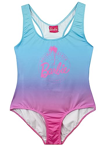 Barbie Badeanzug | Malibu Beach Damen Badeanzug | Rosa Einteiler Badeanzug für Frauen | L | Offizielles Merchandise von Barbie