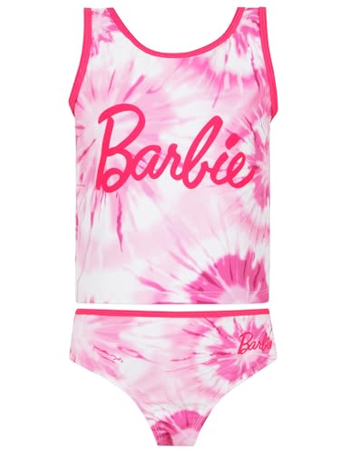 Barbie Badeanzug | Schwimmanzug Mädchen | Badeanzug Kinder Mädchen | Rosa 140 von Barbie