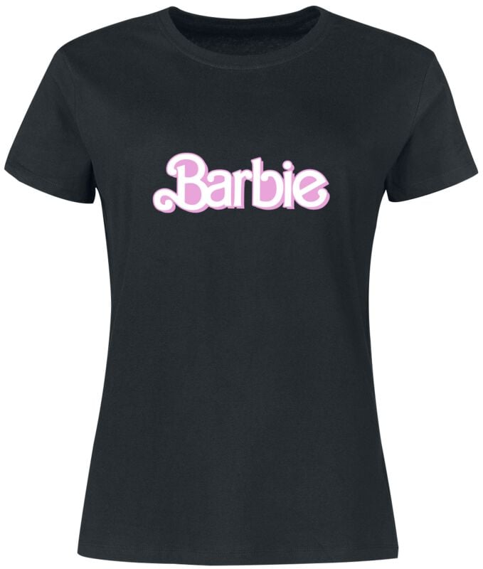 Barbie Barbie Logo T-Shirt schwarz in L von Barbie