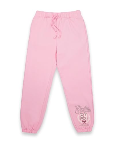 Barbie Damen Jogginghose in Pink | Damen Malibu Tennis Club 1959 Lange Hose mit Grafik | Sports Crest Vintage Style Trainingsanzug Jogginghose | Puppenfilm-Bekleidungs-Merchandise-Geschenk für Sie von Barbie