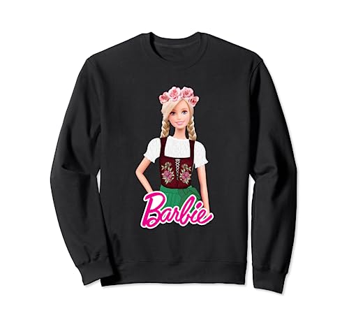 Barbie Dirndl Oktoberfest Wiesn Langarm Sweatshirt Damen Sweatshirt von Barbie