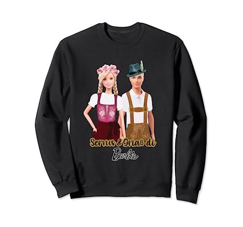 Barbie Dirndl Oktoberfest Wiesn Langarm Sweatshirt Damen Sweatshirt von Barbie