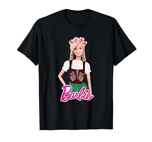 Barbie Dirndl Oktoberfest Wiesn Langarm Sweatshirt Damen T-Shirt von Barbie