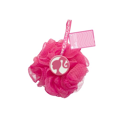 Barbie Duschschwamm – weicher Mehrzweck-Schwamm – waschbarer Badeschaum, Shampoo, Massage – Körperwäsche, Gesicht – geeignet für empfindliche Haut – Kinder, Mädchen, Jungen – Offizielles von Barbie