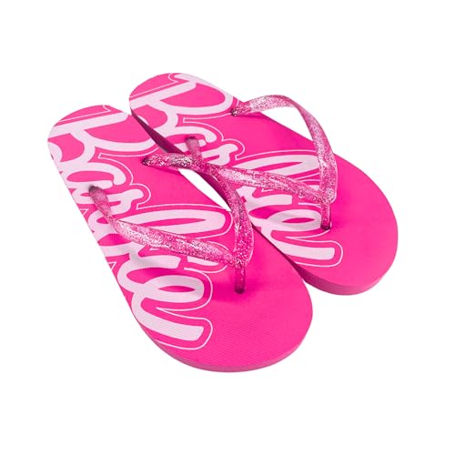 Barbie Flip-Flops für Damen, Glitzer Zehentrenner Sommer Sandalen für Teenager Mädchen und Damen, Größe EU 38/39 Barbie Flip-Flops für Damen, Glitzer Zehentrenner Sommer Sandalen für Teenager Mädchen und Damen, Größe EU 38/39 von Barbie