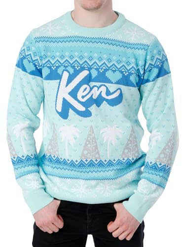 Barbie Ken Weihnachtspullover | Weihnachtspullover Herren | Christmas Pullover | Blau | M von Barbie