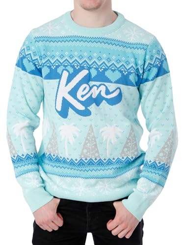 Barbie Ken Weihnachtspullover | Weihnachtspullover Herren | Christmas Pulli | Blau | XXL von Barbie