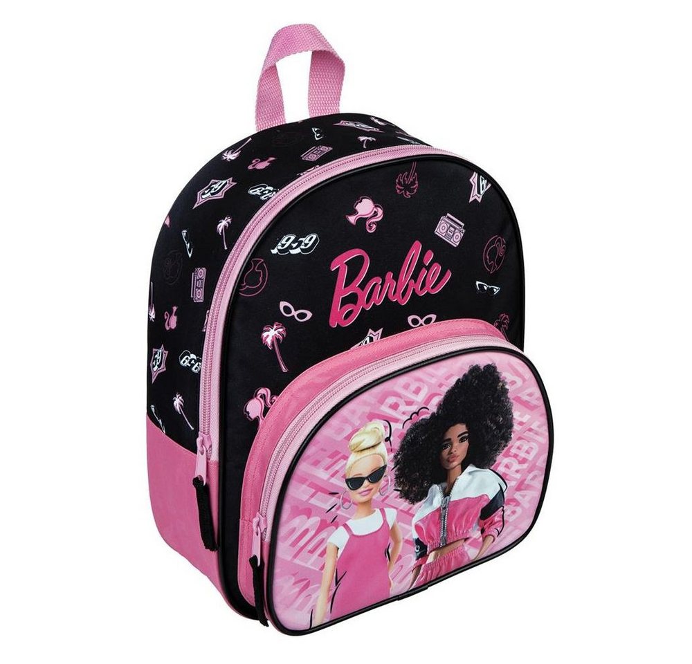 Barbie Kinderrucksack Kinder-Garten Rucksack Rosa mit Vortasche Barbie 31 x 26 x 10 cm von Barbie