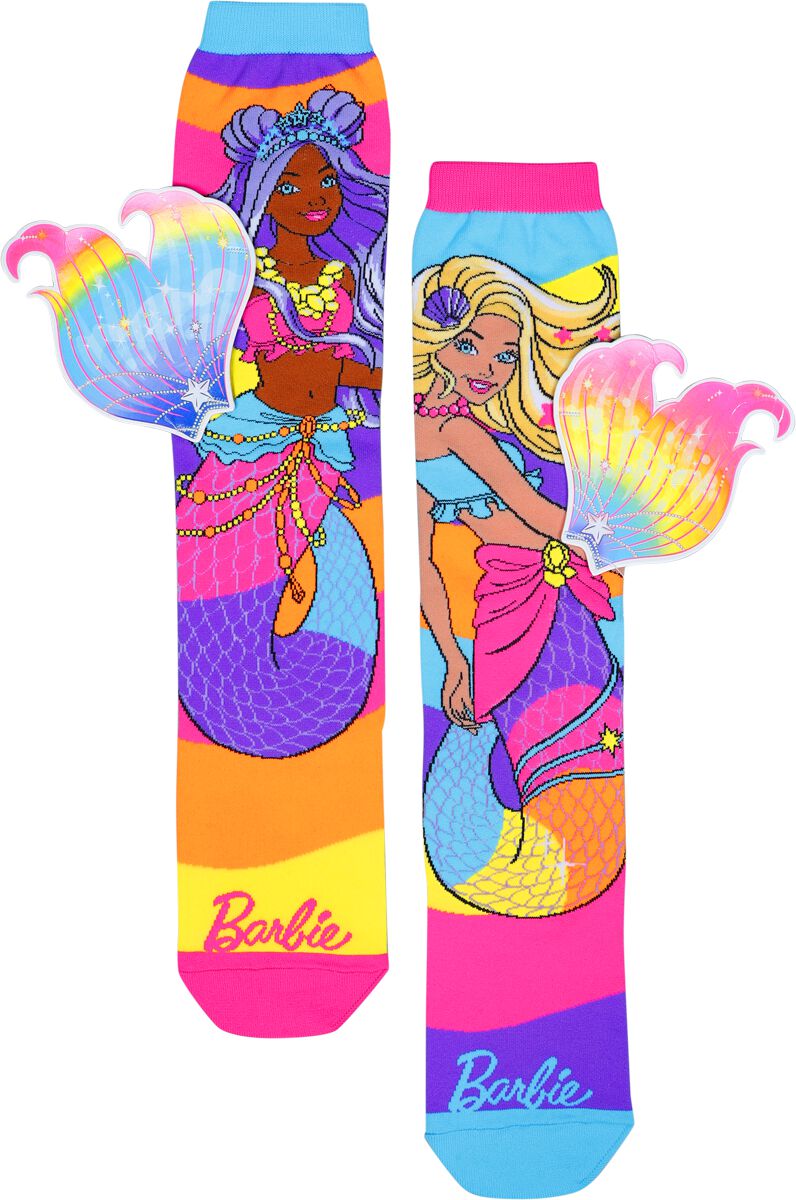 Barbie Kniestrümpfe - Barbie Mermaid Socks - one size - Größe one size - multicolor - Lizenzierter Fanartikel Barbie Kniestrümpfe - Barbie Mermaid Socks - one size - Größe one size - multicolor - Lizenzierter Fanartikel von Barbie