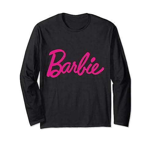 Barbie-Logo für Damen, offizielles rosa Logo Langarmshirt von Barbie