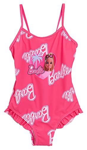 Barbie Mädchen Badeanzug Kinder Rosa Einteiliger Badeanzug Strand Pool Bademode von Barbie