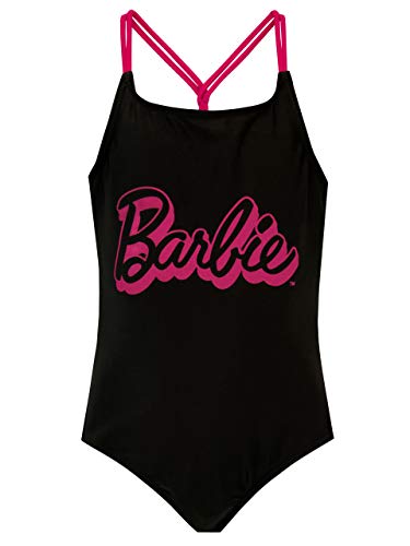 Barbie Mädchen Badeanzug Schwarz 116 von Barbie