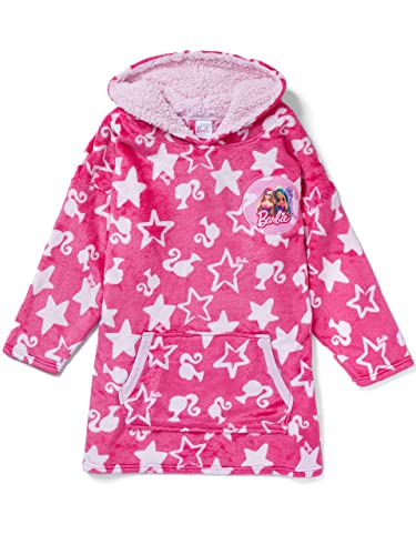 Barbie Mädchen Bettdecke Kapuzenpullover Übergroße Fleece Für Kinder Rosa Einheitsgröße von Barbie