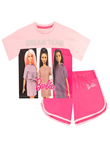 Barbie Schlafanzug | Pyjama Mädchen Kurz | Schlafanzüge Für Kinder Multicoloured 116 von Barbie
