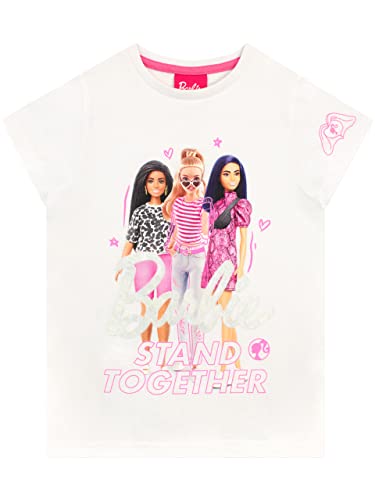 Barbie Mädchen T-Shirt Weiß 122 von Barbie