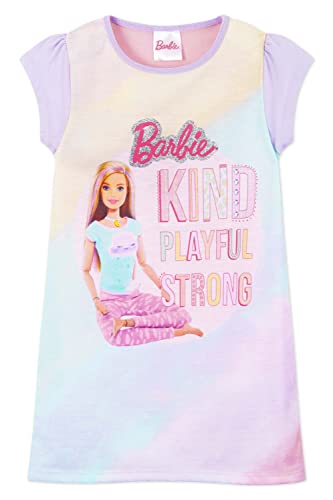 Barbie Nachthemd Mädchen, Kurzarm Nachthemden für Mädchen (2-3 Jahre, Mehrfarbig) von Barbie