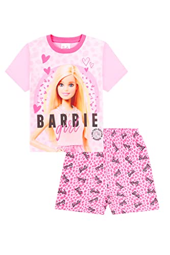 Barbie Offizielles Mattel Pyjama-Set für Mädchen, Pink, rose, 3-4 Jahre von Barbie