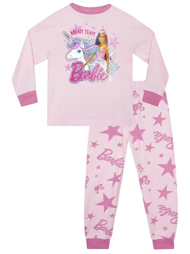 Barbie Schlafanzug | Schlafanzug Mädchen | Kinder Pyjama Mädchen | Rosa 134 von Barbie