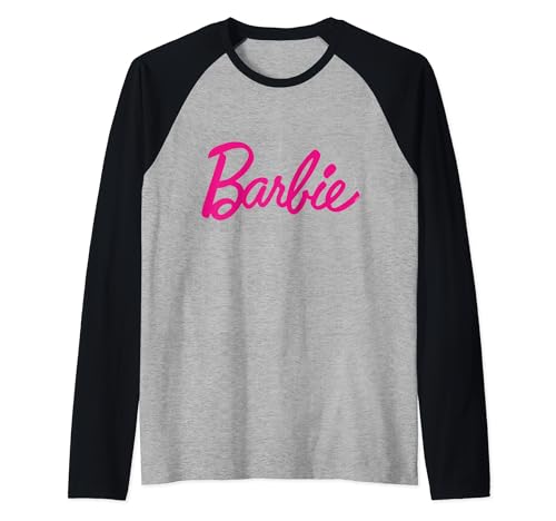 Barbie Sweatshirt für Damen, offizielles Barbie-Logo Raglan von Barbie