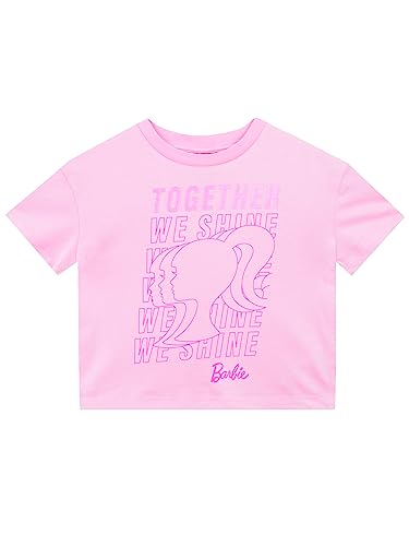 Barbie T-Shirt für Mädchen | Baumwolle Kinder Kleidung | T-Shirt Mädchen | Rosa 116 von Barbie