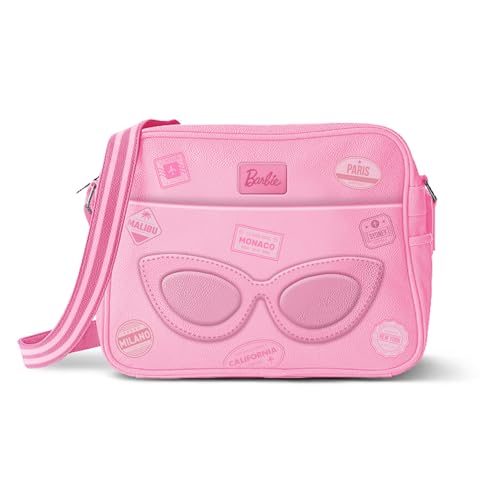 Barbie Travel-Kleine Fashion Umhängetasche, Rosa, 24 x 16 cm von Barbie