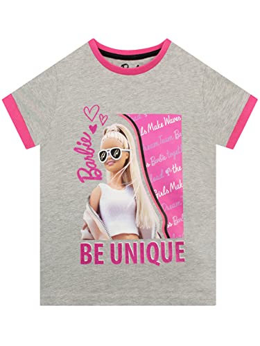 Barbie Tshirt Mädchen | Offizielle Ware | Inspirierend Mädchen T-ShirtGrau 116 von Barbie