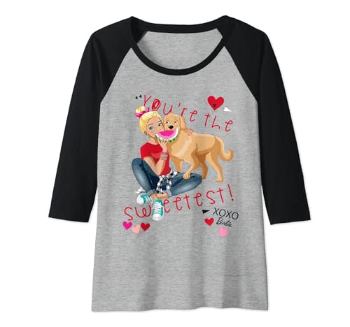 Damen Offizielles Barbie 'You're The Sweetest', mehrere Farben Raglan von Barbie