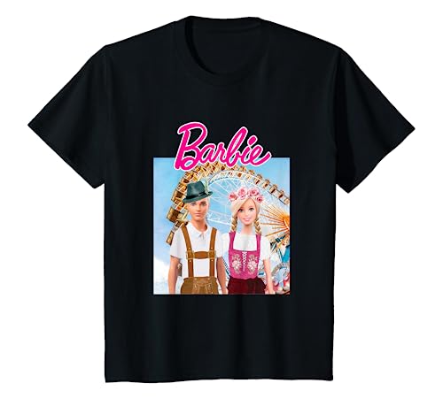 Kinder Barbie Ken Dirndl Lederhosen Oktoberfest Wiesn T-Shirt T-Shirt von Barbie