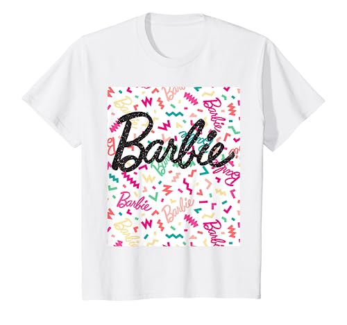 Kinder Barbie T-Shirt, Mädchen, Konfetti, viele Größen+Farben T-Shirt von Barbie