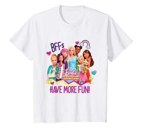 Kinder Barbie T-Shirt, Mädchen, More Fun, viele Größen+Farben T-Shirt von Barbie