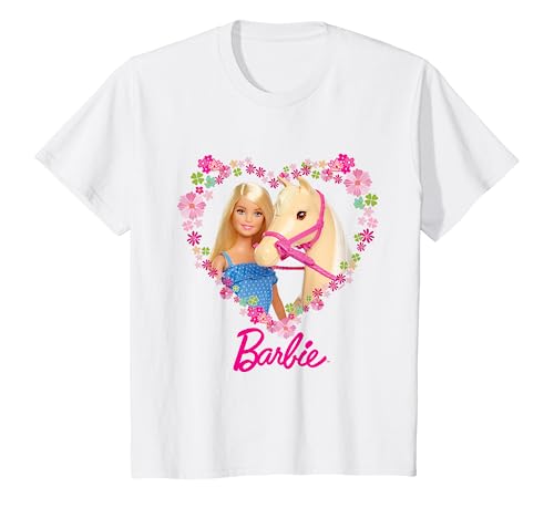 Kinder Barbie T-Shirt, Mädchen, Pferd, viele Größen+Farben T-Shirt von Barbie