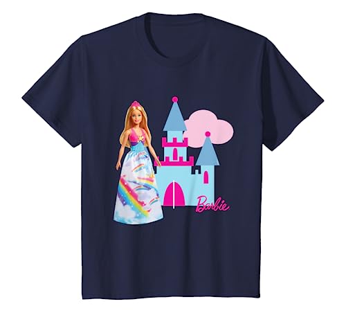 Kinder Barbie T-Shirt, Mädchen, Schloss, viele Größen+Farben T-Shirt von Barbie