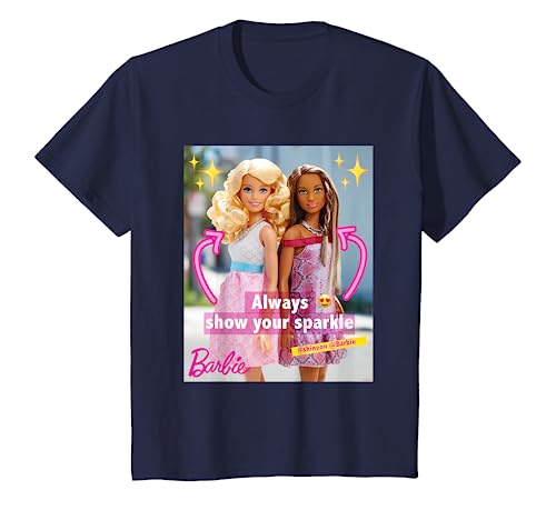 Kinder Barbie T-Shirt, Mädchen, Sparkle, viele Größen+Farben T-Shirt von Barbie