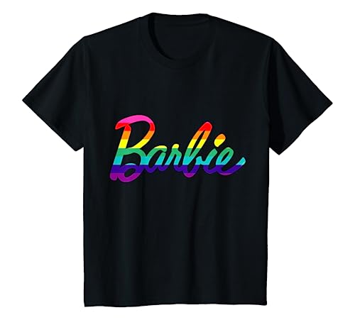 Kinder Barbie T-Shirt für Mädchen, offiziell, mehrfarbig T-Shirt von Barbie